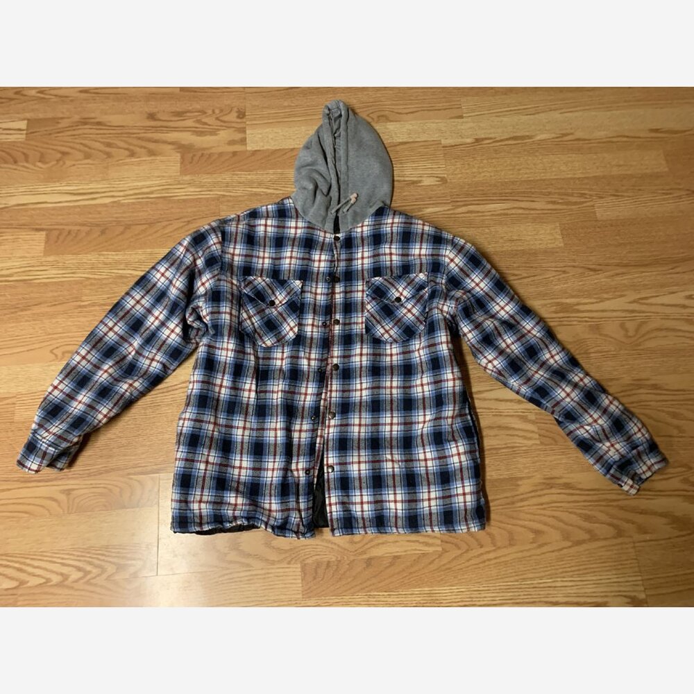 Sail Quilted Coat Plaid Men Size XXL 2XL